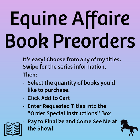 Equine Affaire Book Preorder - Paperbacks