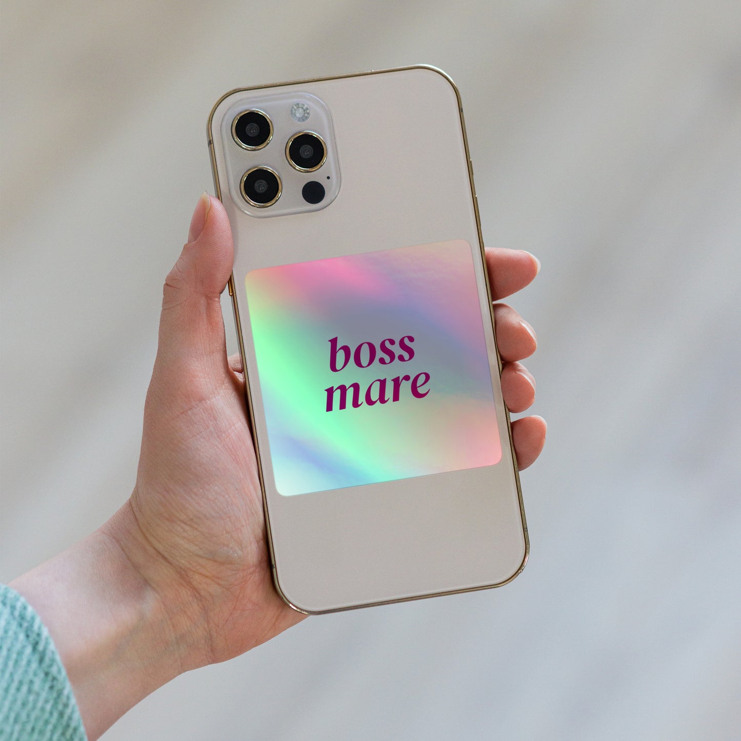 Boss Mare Holographic sticker