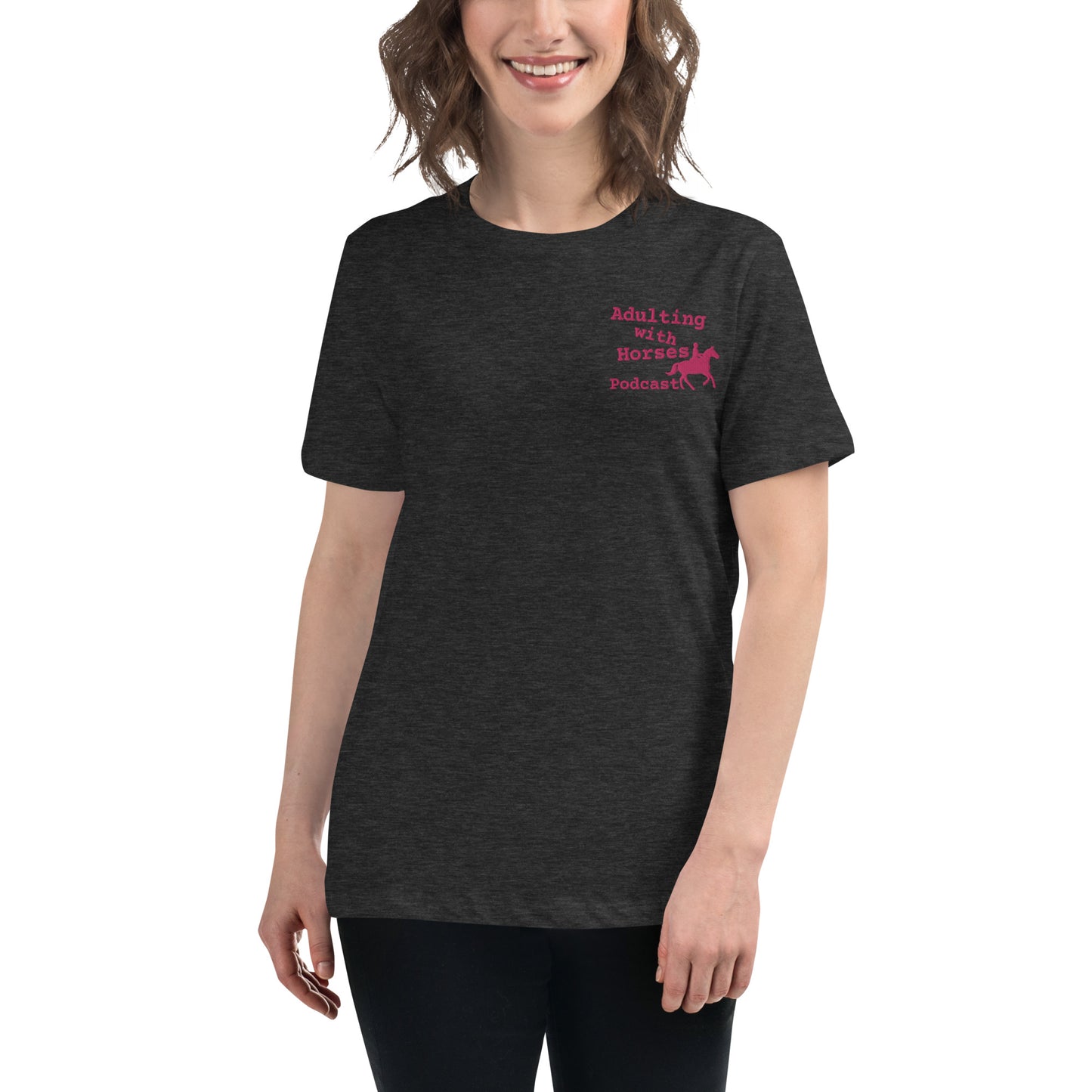 Adulting with Horses Logo Women's Relaxed T-Shirt